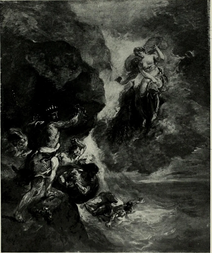 An illustration from Illustrated catalogue of oil and water color paintings by Dutch, French, English, American and Italian artists belonging to the estate of the late James S. Inglis, to be sold at unrestricted public sale ... on ... [March 9th and 10th, 1910] : the sale will be conducted by Mr. Thomas E. Kirby, of the American Art Association, managers, 1910, leaf 182