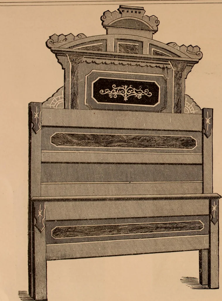An illustration from Illustrated catalogue of chamber furniture., 1885, leaf 10