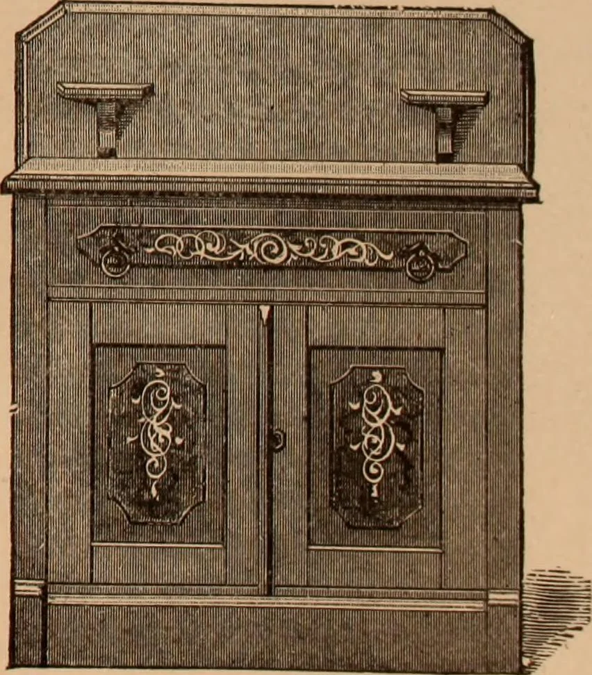 An illustration from Illustrated catalogue of chamber furniture., 1885, leaf 10