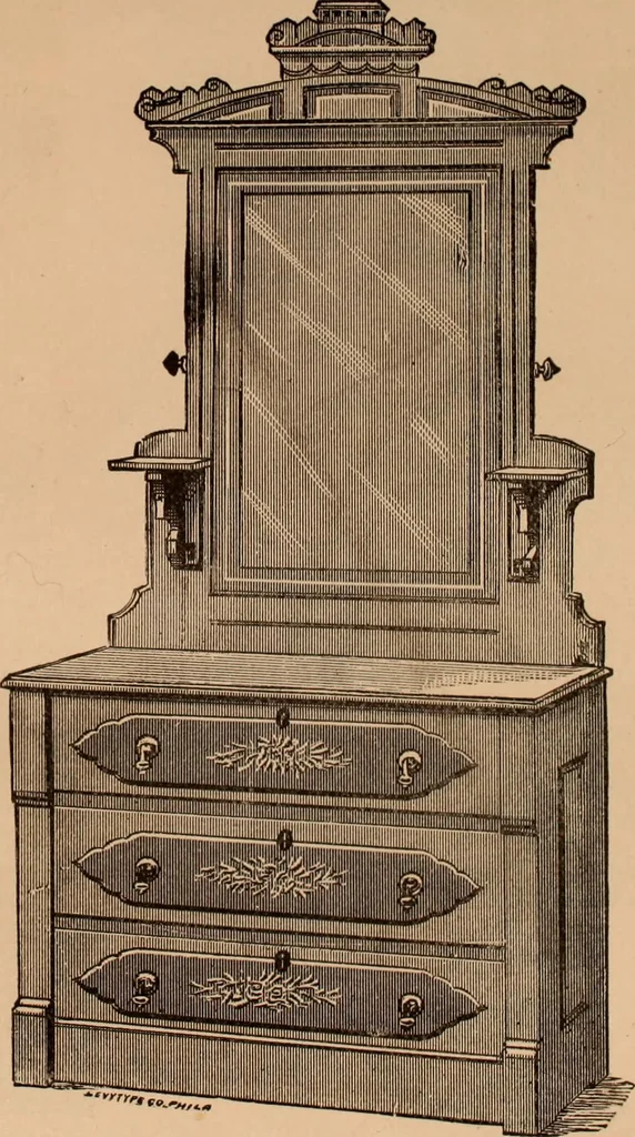 An illustration from Illustrated catalogue of chamber furniture., 1885, leaf 11