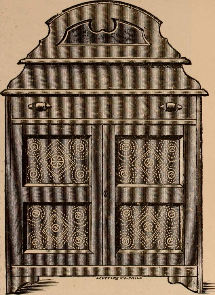 An illustration from Illustrated catalogue of chamber furniture., 1885, leaf 26