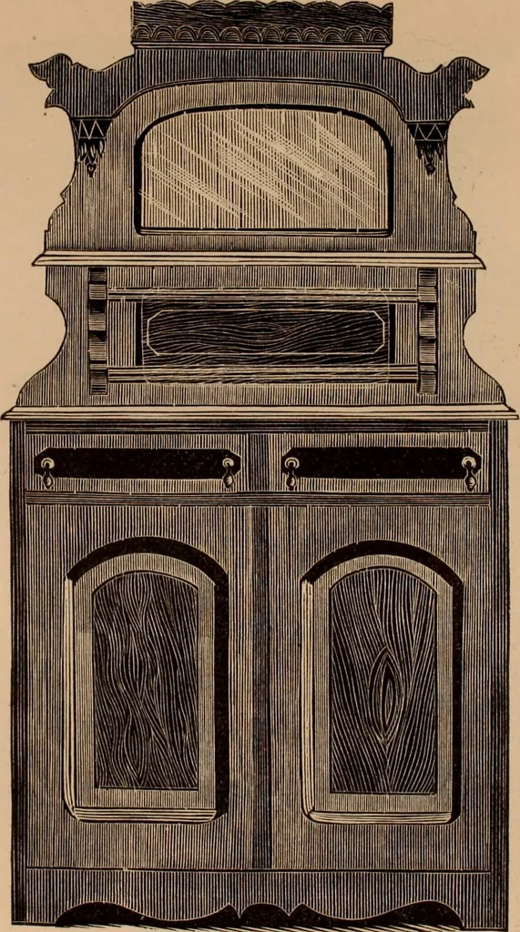 An illustration from Illustrated catalogue of chamber furniture., 1885, leaf 29