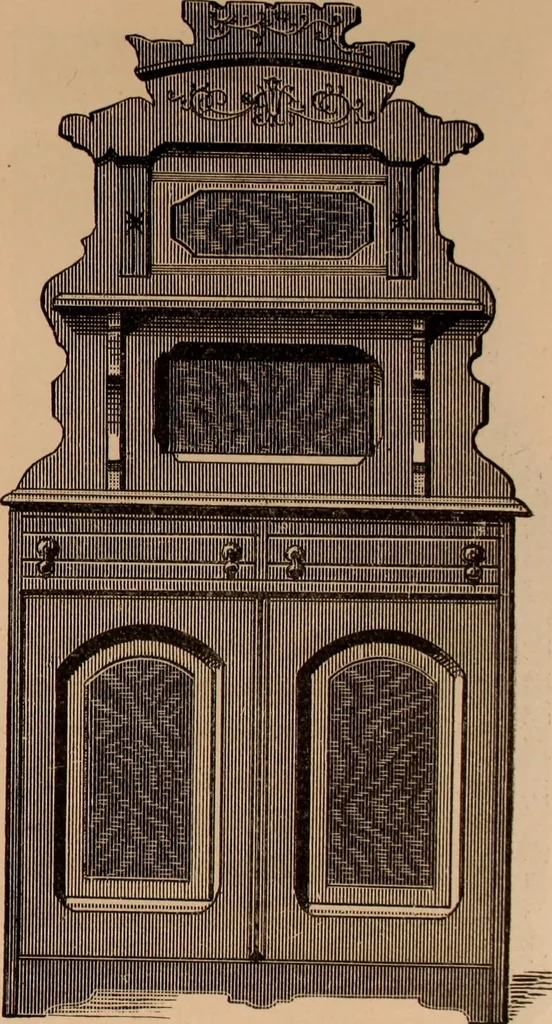 An illustration from Illustrated catalogue of chamber furniture., 1885, leaf 29