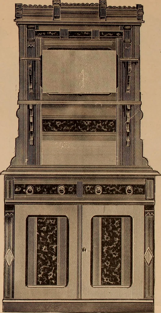 An illustration from Illustrated catalogue of chamber furniture., 1885, leaf 30