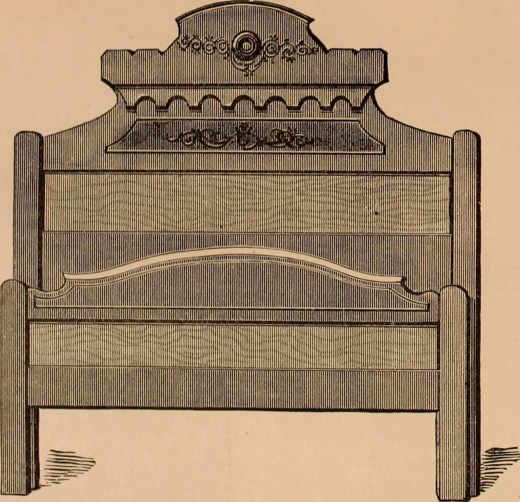 An illustration from Illustrated catalogue of chamber furniture., 1885, leaf 4