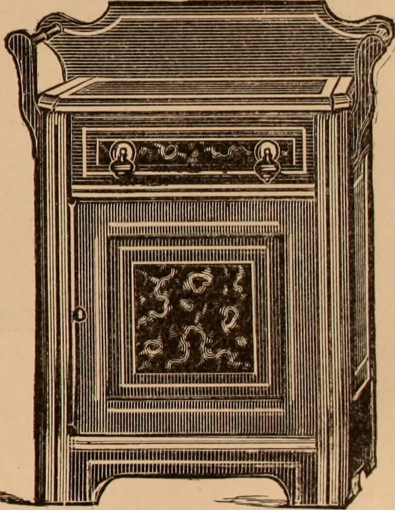 An illustration from Illustrated catalogue of chamber furniture., 1885, leaf 5