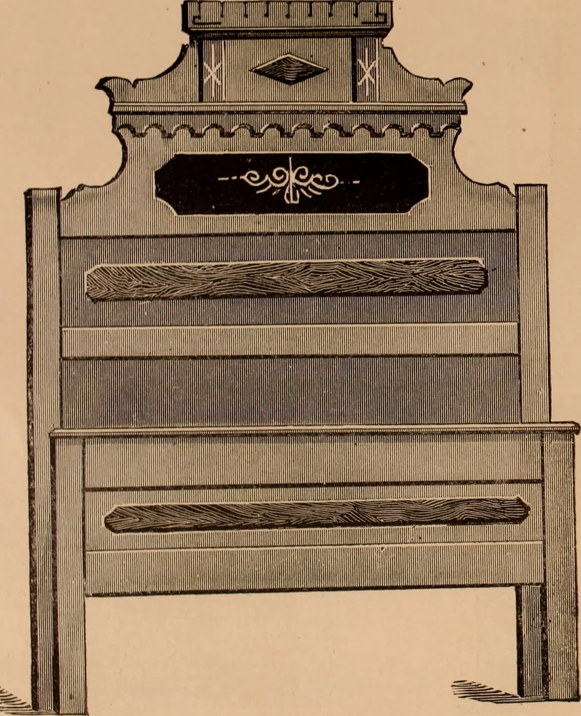 An illustration from Illustrated catalogue of chamber furniture., 1885, leaf 6