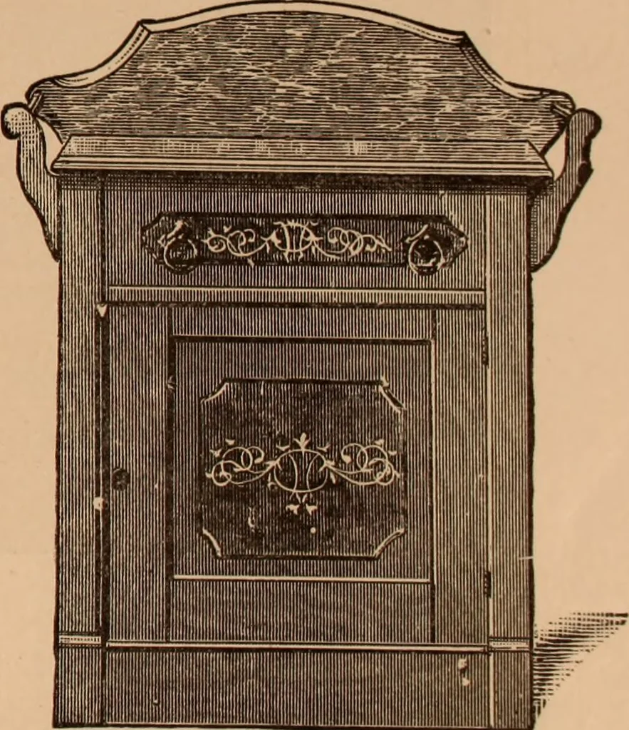 An illustration from Illustrated catalogue of chamber furniture., 1885, leaf 6