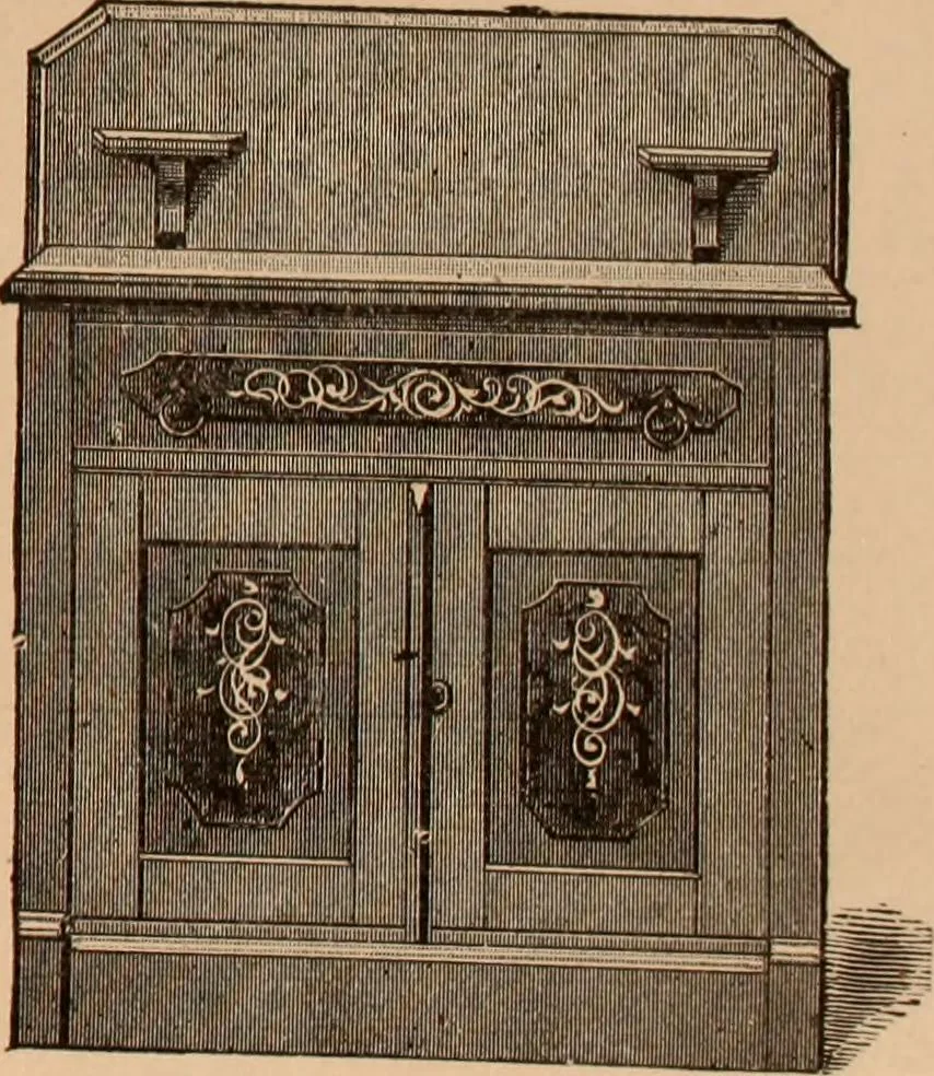 An illustration from Illustrated catalogue of chamber furniture., 1885, leaf 7