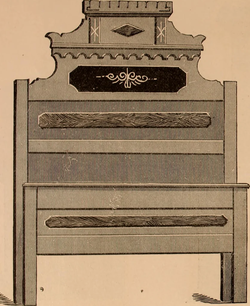 An illustration from Illustrated catalogue of chamber furniture., 1885, leaf 7