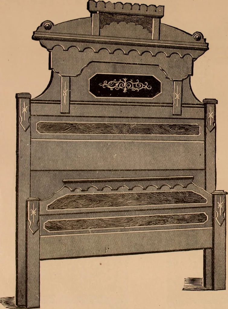 An illustration from Illustrated catalogue of chamber furniture., 1885, leaf 8