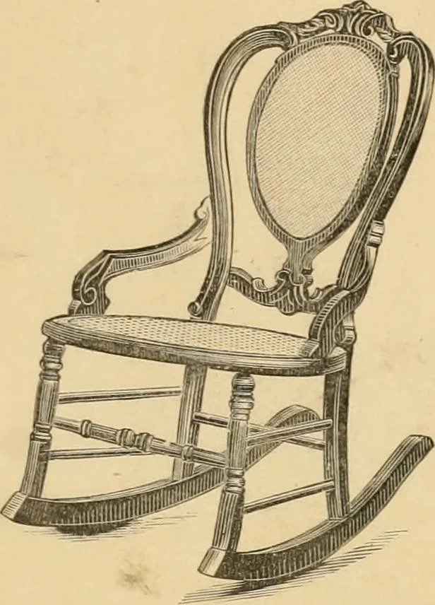 An illustration from Illustrated catalogue of chairs and furniture / manufactured by J.W. Mason & Co., 1874, leaf 10