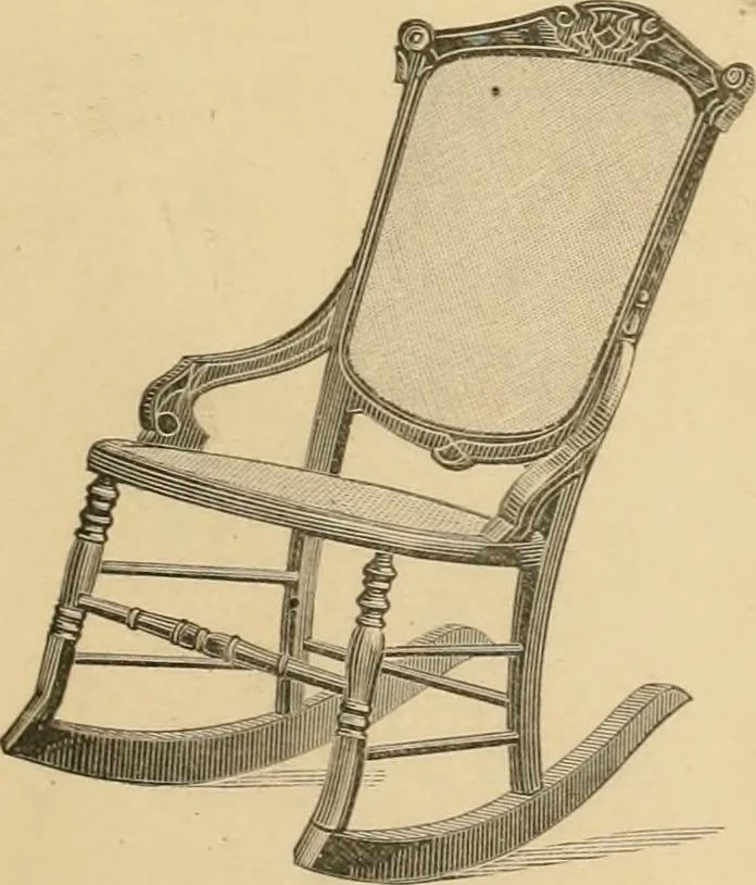 An illustration from Illustrated catalogue of chairs and furniture / manufactured by J.W. Mason & Co., 1874, leaf 10