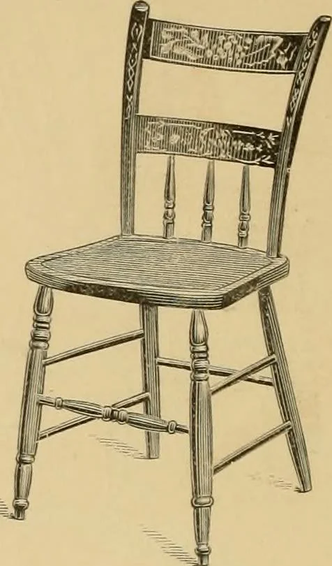An illustration from Illustrated catalogue of chairs and furniture / manufactured by J.W. Mason & Co., 1874, leaf 13