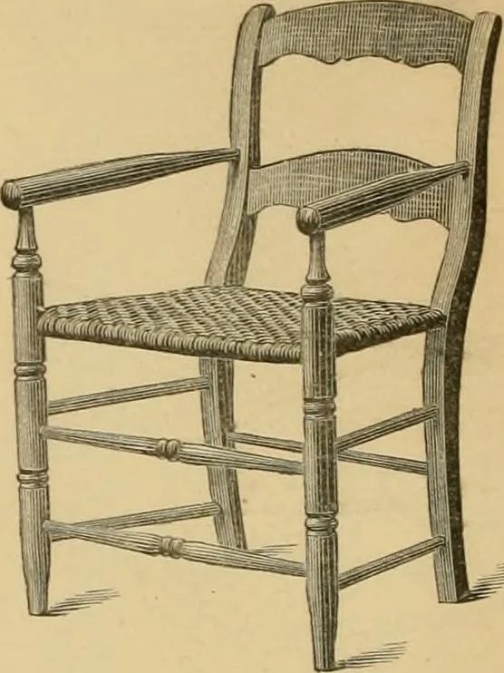 An illustration from Illustrated catalogue of chairs and furniture / manufactured by J.W. Mason & Co., 1874, leaf 17