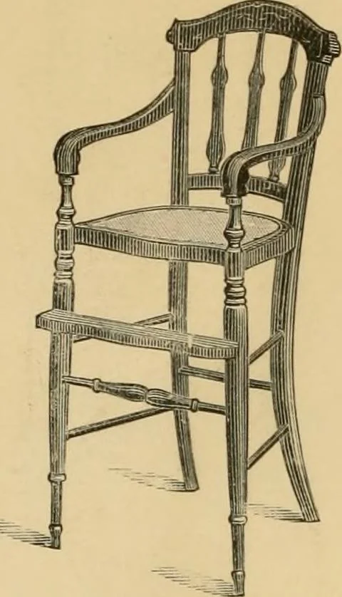 An illustration from Illustrated catalogue of chairs and furniture / manufactured by J.W. Mason & Co., 1874, leaf 19