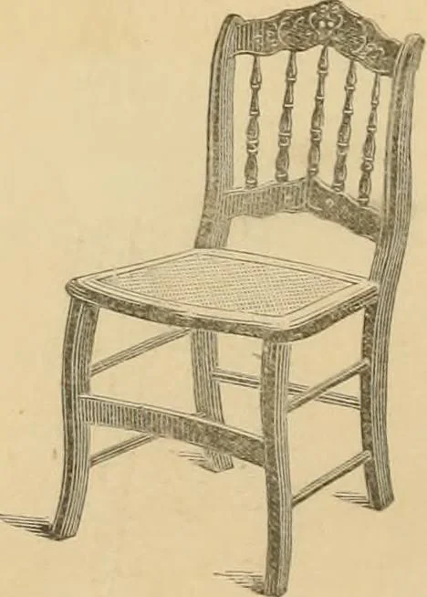 An illustration from Illustrated catalogue of chairs and furniture / manufactured by J.W. Mason & Co., 1874, leaf 21