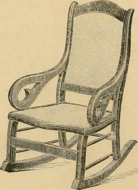 An illustration from Illustrated catalogue of chairs and furniture / manufactured by J.W. Mason & Co., 1874, leaf 23