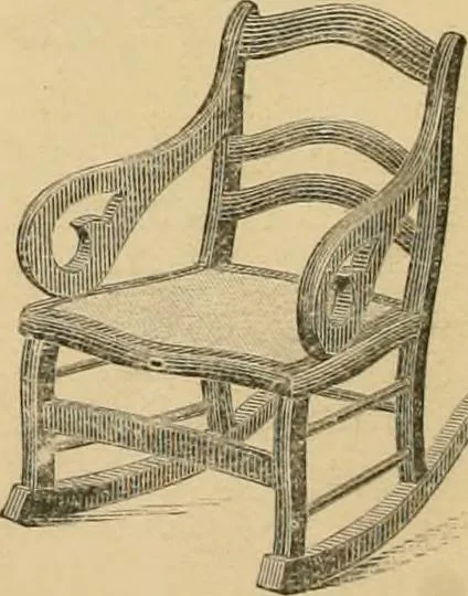 An illustration from Illustrated catalogue of chairs and furniture / manufactured by J.W. Mason & Co., 1874, leaf 23