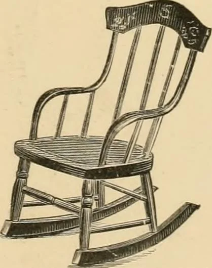 An illustration from Illustrated catalogue of chairs and furniture / manufactured by J.W. Mason & Co., 1874, leaf 24