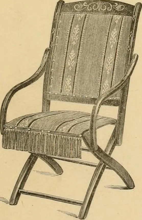 An illustration from Illustrated catalogue of chairs and furniture / manufactured by J.W. Mason & Co., 1874, leaf 26