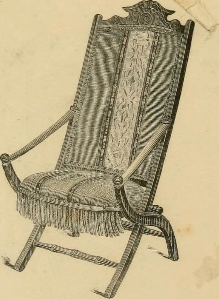 An illustration from Illustrated catalogue of chairs and furniture / manufactured by J.W. Mason & Co., 1874, leaf 27