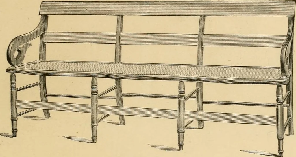 An illustration from Illustrated catalogue of chairs and furniture / manufactured by J.W. Mason & Co., 1874, leaf 28