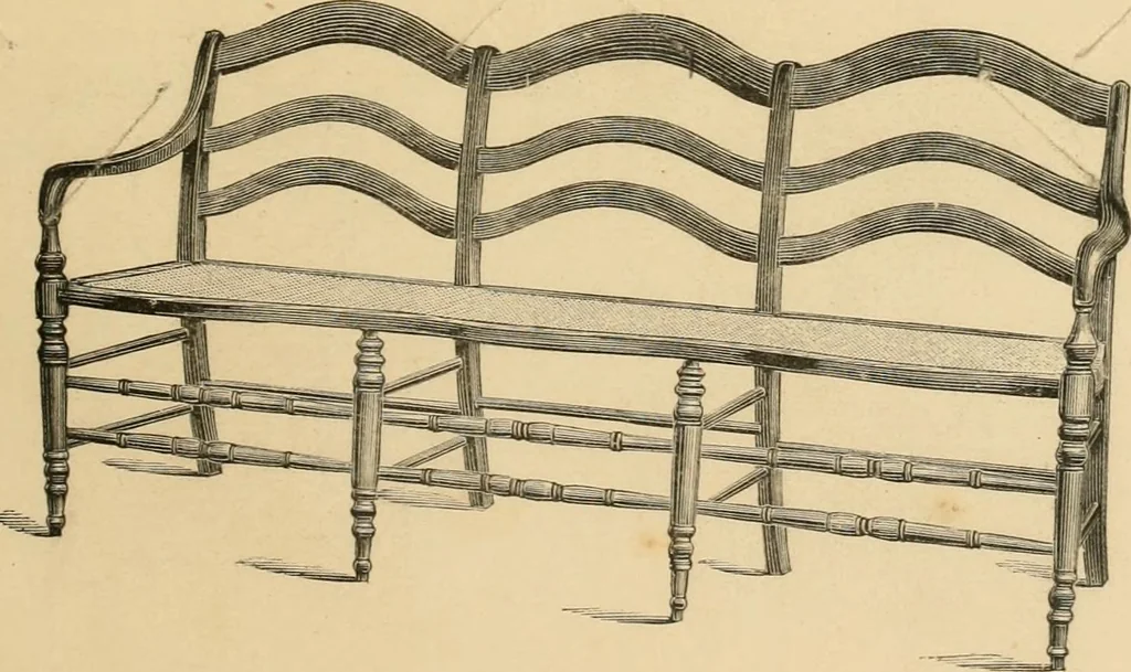 An illustration from Illustrated catalogue of chairs and furniture / manufactured by J.W. Mason & Co., 1874, leaf 28