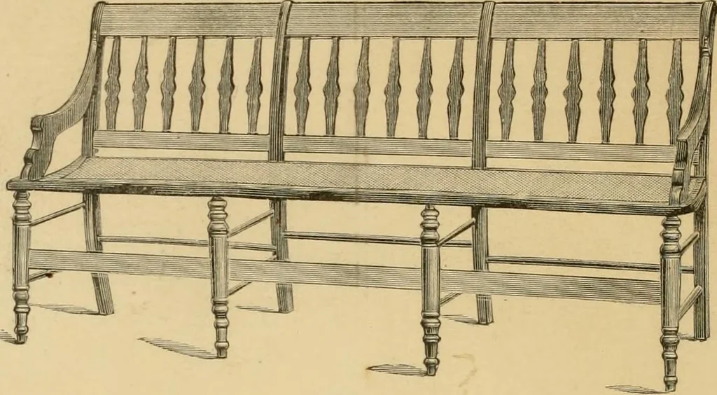An illustration from Illustrated catalogue of chairs and furniture / manufactured by J.W. Mason & Co., 1874, leaf 29