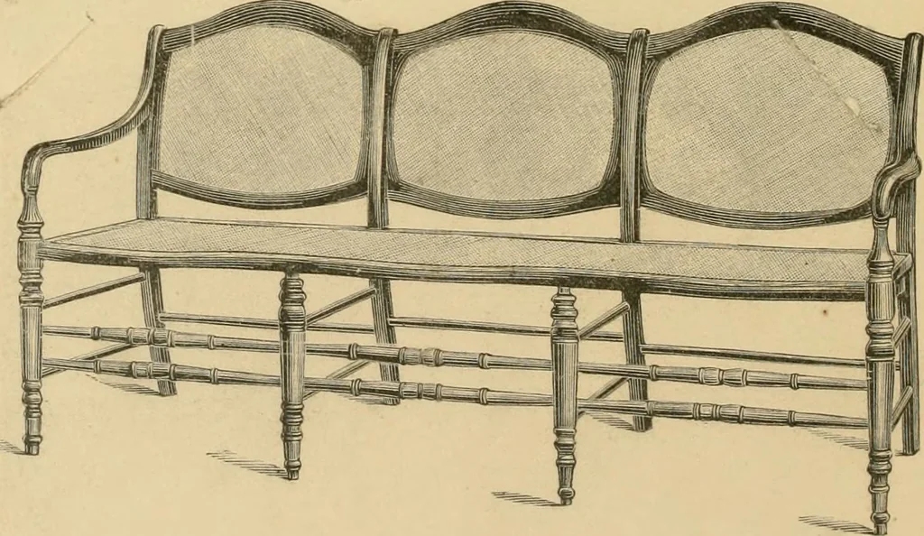 An illustration from Illustrated catalogue of chairs and furniture / manufactured by J.W. Mason & Co., 1874, leaf 29