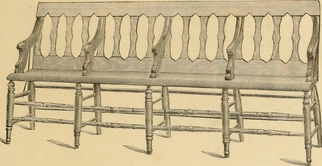 An illustration from Illustrated catalogue of chairs and furniture / manufactured by J.W. Mason & Co., 1874, leaf 30