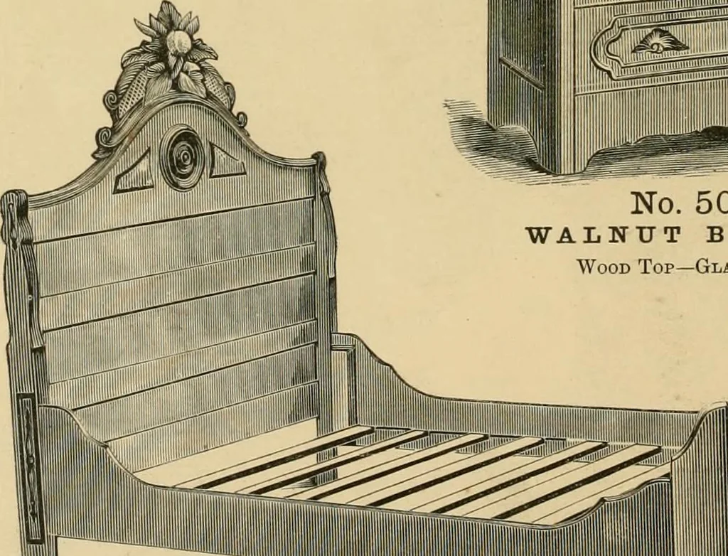 An illustration from Illustrated catalogue of chairs and furniture / manufactured by J.W. Mason & Co., 1874, leaf 43