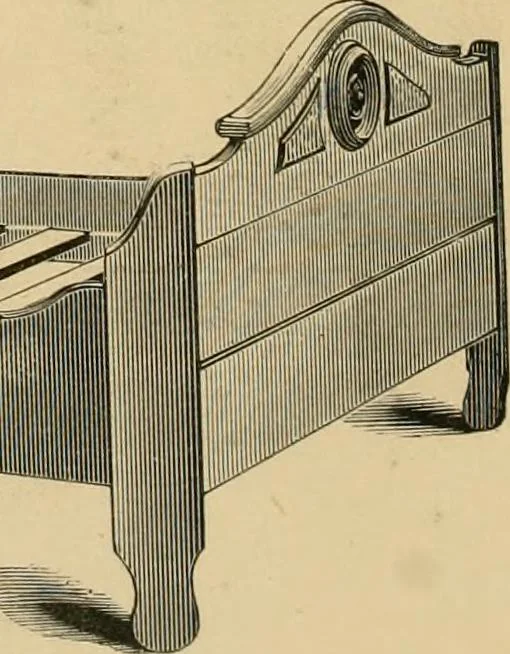 An illustration from Illustrated catalogue of chairs and furniture / manufactured by J.W. Mason & Co., 1874, leaf 43