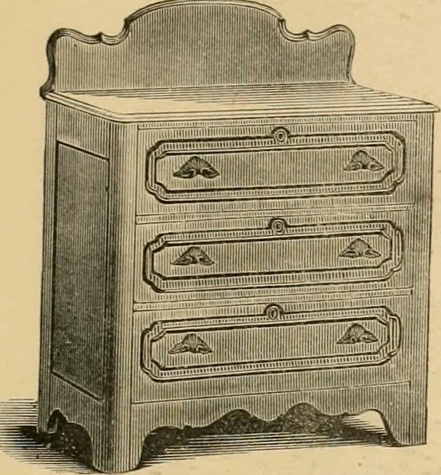An illustration from Illustrated catalogue of chairs and furniture / manufactured by J.W. Mason & Co., 1874, leaf 44