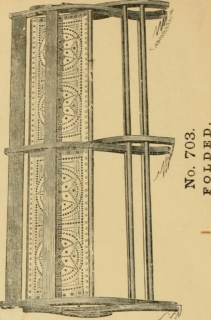 An illustration from Illustrated catalogue of chairs and furniture / manufactured by J.W. Mason & Co., 1874, leaf 49