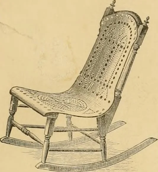 An illustration from Illustrated catalogue of chairs and furniture / manufactured by J.W. Mason & Co., 1874, leaf 50