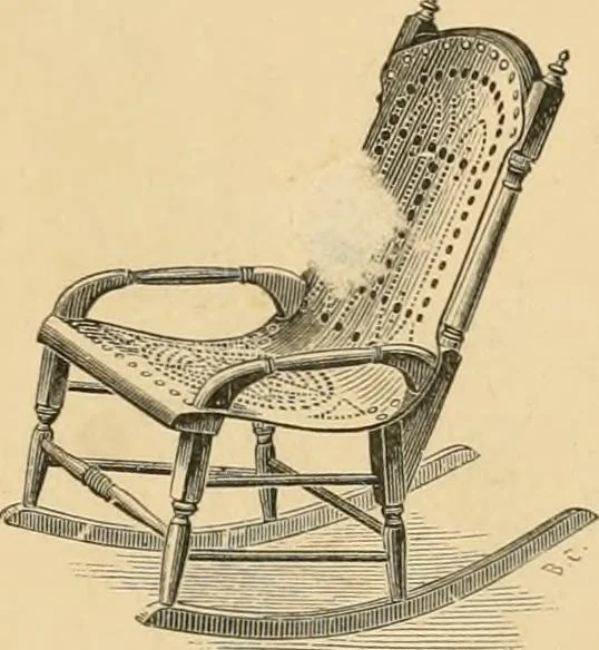 An illustration from Illustrated catalogue of chairs and furniture / manufactured by J.W. Mason & Co., 1874, leaf 50