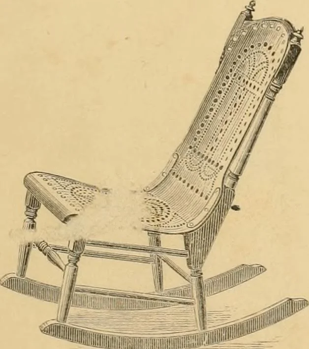 An illustration from Illustrated catalogue of chairs and furniture / manufactured by J.W. Mason & Co., 1874, leaf 50