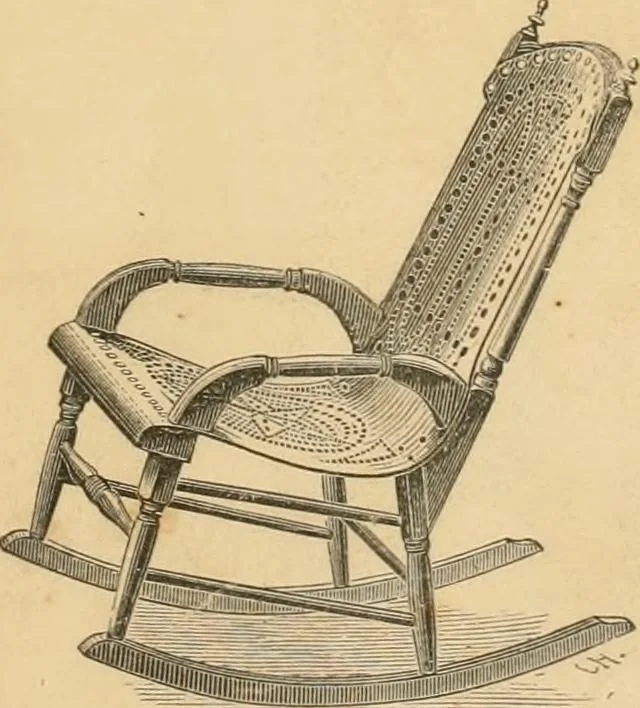 An illustration from Illustrated catalogue of chairs and furniture / manufactured by J.W. Mason & Co., 1874, leaf 50