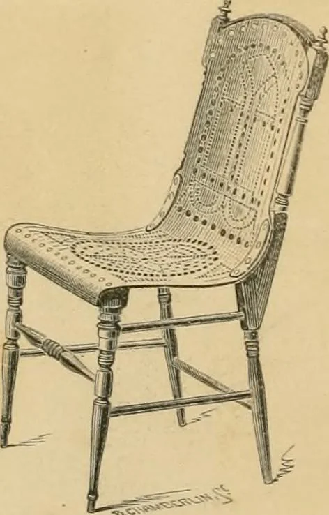 An illustration from Illustrated catalogue of chairs and furniture / manufactured by J.W. Mason & Co., 1874, leaf 51