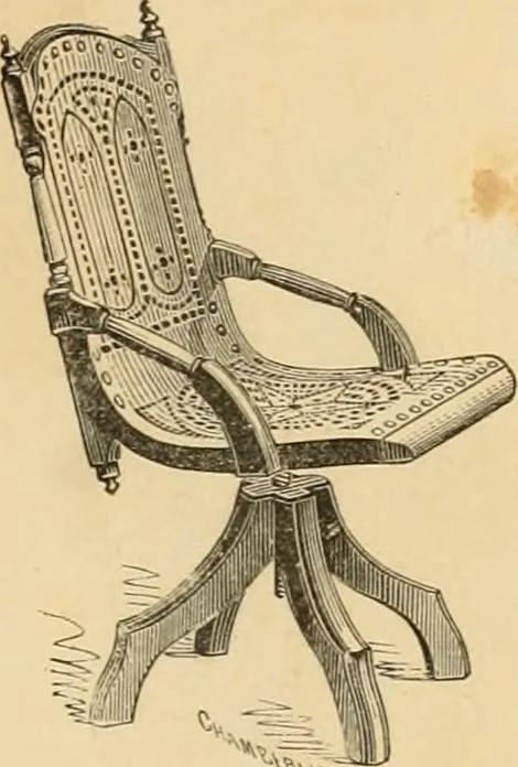 An illustration from Illustrated catalogue of chairs and furniture / manufactured by J.W. Mason & Co., 1874, leaf 52