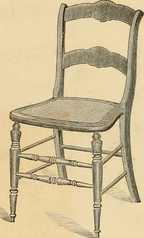 An illustration from Illustrated catalogue of chairs and furniture / manufactured by J.W. Mason & Co., 1874, leaf 56