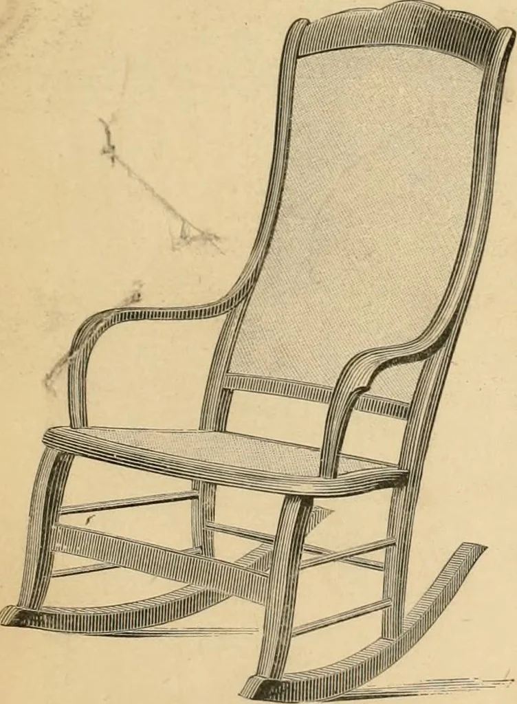 An illustration from Illustrated catalogue of chairs and furniture / manufactured by J.W. Mason & Co., 1874, leaf 8