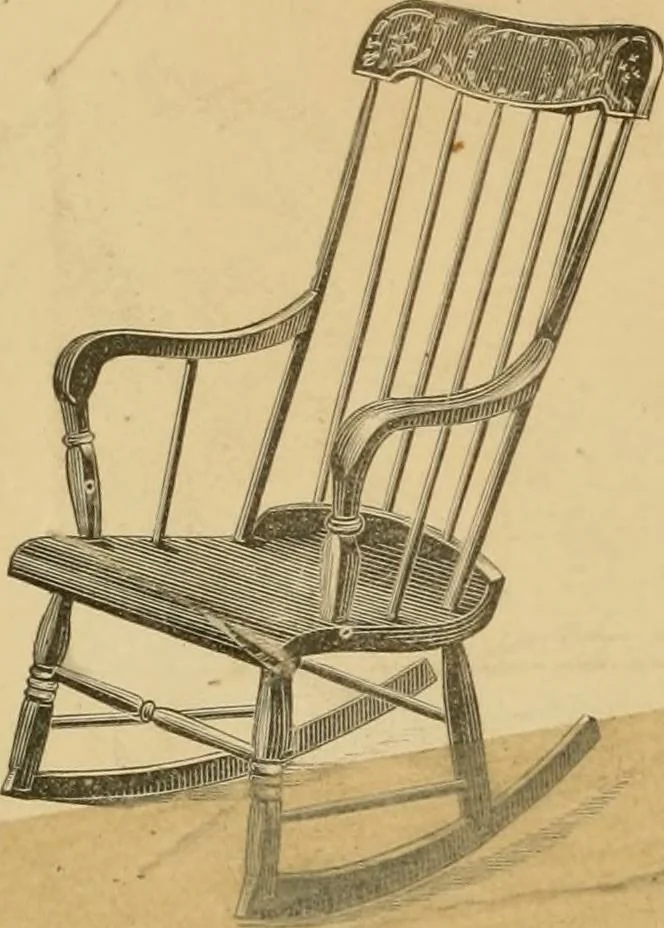An illustration from Illustrated catalogue of chairs and furniture / manufactured by J.W. Mason & Co., 1874, leaf 9