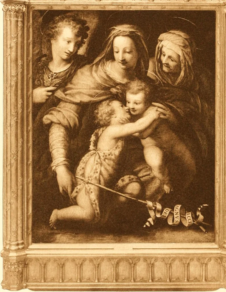 An illustration from Illustrated catalogue of the valuable paintings and sculptures by old and modern masters forming the famous Catholina Lambert collection, 1916, leaf 8