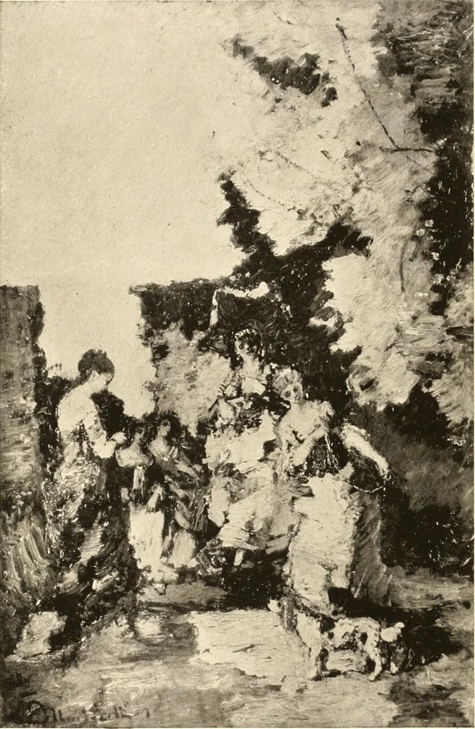 An illustration from Illustrated catalogue of the valuable paintings and sculptures by old and modern masters forming the famous Catholina Lambert collection, 1916, leaf 99