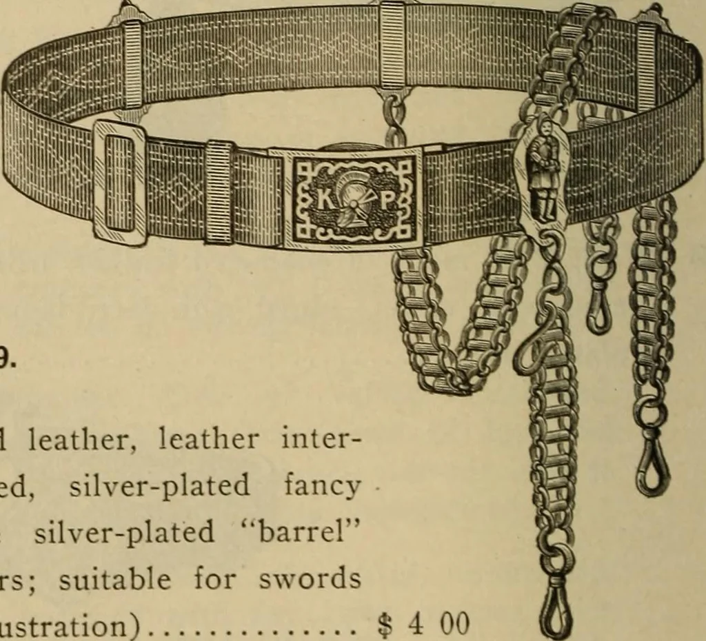 An illustration from Illustrated catalogue and price list; Knights of Pythias lodge paraphernalia and costumes for all three ranks, 1899, leaf 129