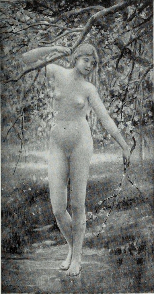 An illustration from Illustrated catalogue of the highly important collection of foreign and American paintings, to be sold at unrestricted public sale in the grand ballroom of the Plaza Hotel .., 1913, leaf 148