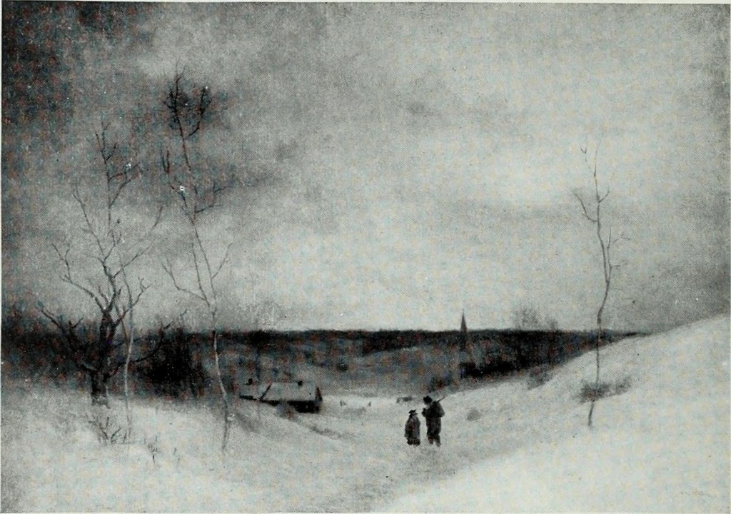 An illustration from Illustrated catalogue of the highly important collection of foreign and American paintings, to be sold at unrestricted public sale in the grand ballroom of the Plaza Hotel .., 1913, leaf 157