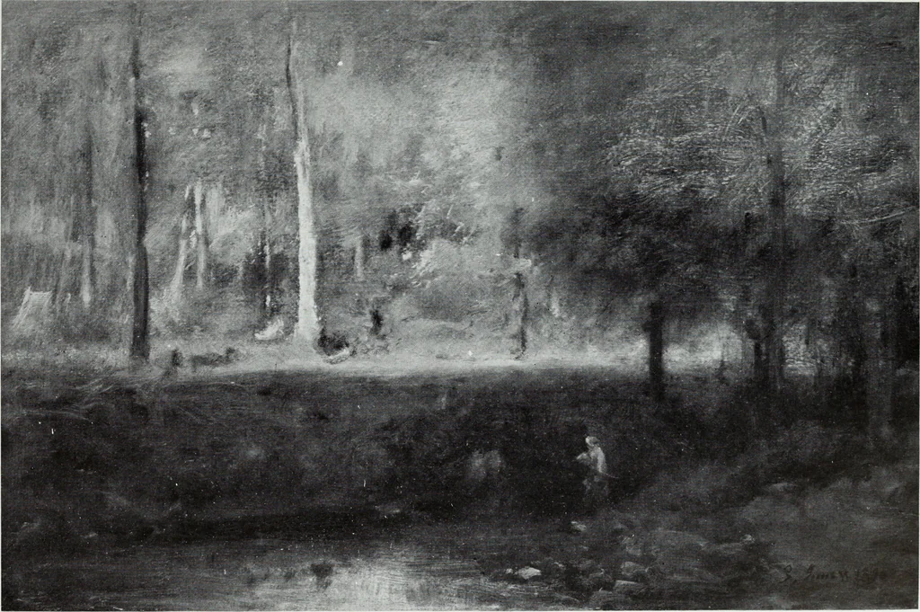 An illustration from Illustrated catalogue of the highly important collection of foreign and American paintings, to be sold at unrestricted public sale in the grand ballroom of the Plaza Hotel .., 1913, leaf 160